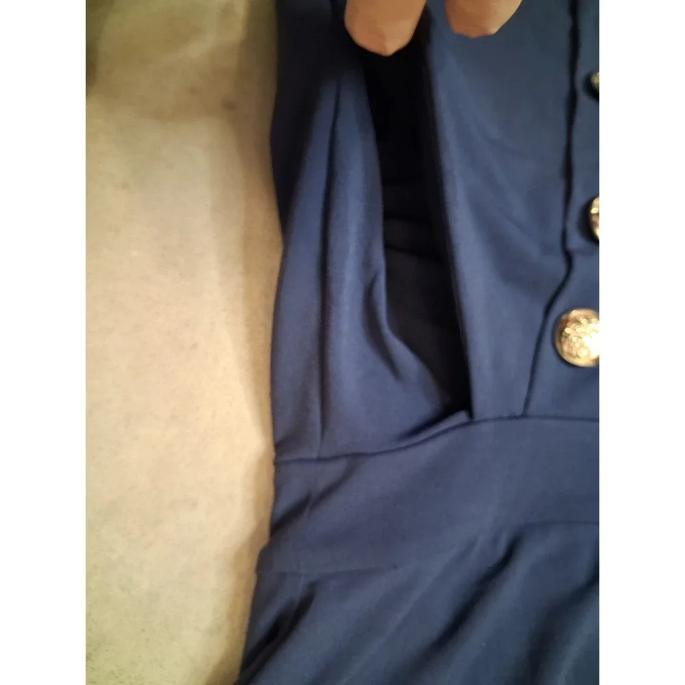 INC Jumpsuit Romper Large Wide Leg Workwear Office Brunch - Picture 6 of 12